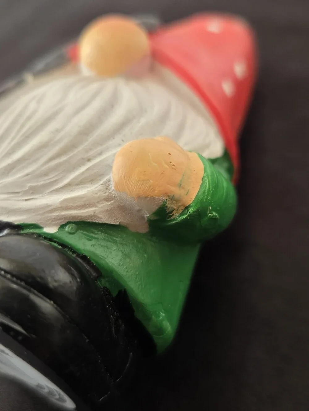 Welcome Gnome Figurine Polka Dot Hat Resin Home Kitchen Rustic Decor 5